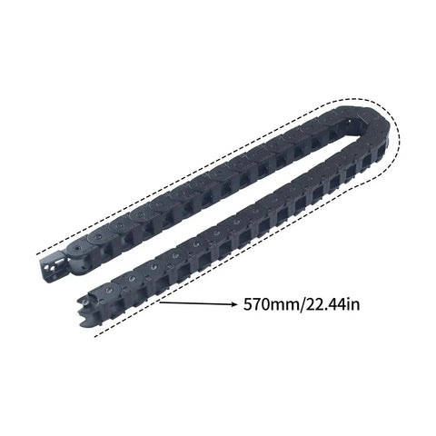 K2 Plus Cable Drag Chain Replacement Open For Hot End Extruder Direct Drop In Easy Install for 3D Printers 570mm length