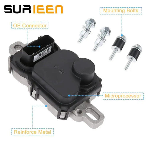 Plug And Play Fuel Pump Driver Module With Mounting Bolts For Ford 2004-2011, Lincoln 2005-2011, Mazda 2005-2011, Mercury 2005-2011 Replacement For 4C2A-9D372-BA 5L8Z-9D370-AA 5L8A-9D370-AA Aluminum And Plastic Housing With Rubber Mounting Bushing