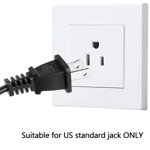 10 ft sewing machine power cord with US plug, black, compatible with Singer, Brother, Baby-Lock, Viking, Pfaff