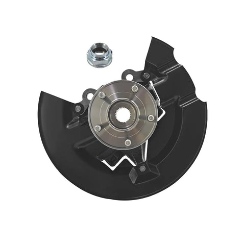 Front view of Front Wheel Bearing Hub And Passenger Steering Knuckle Assembly Plug And Play Replacement For Escape 2013 2019 Right Front