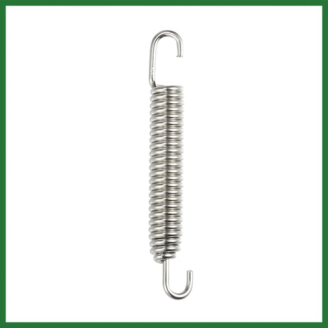Motoforti motorcycle exhaust pipe spring, stainless steel, 80mm length with hooks at both ends