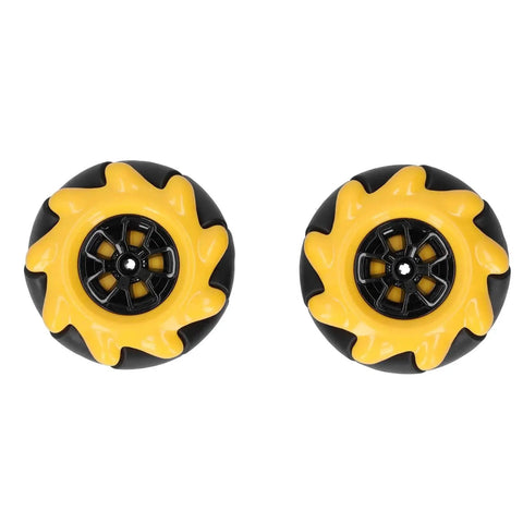 Mecanum Wheel Omni-Directional For 60mm Smart Robot Car DIY Projects Black Rubber-Coated Wheel Delivers Smooth Run And Superior Grip