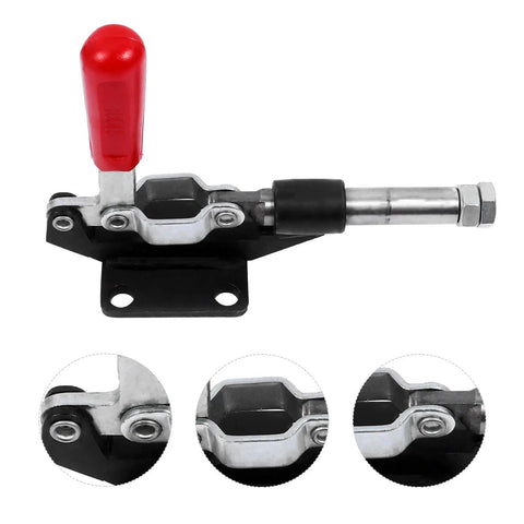 Push Pull Toggle Clamp With 42mm Stroke Horizontal Quick Release Hand Tool for woodworking and welding use, side view