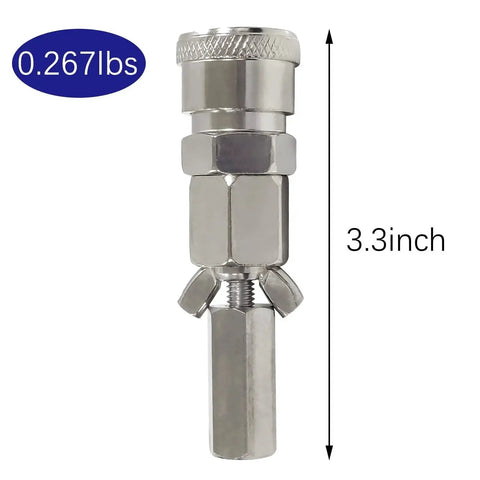VacU Lock End Connector For Reciprocating Linear Actuator DIY Design In Stainless Steel with M8 thread, 3.3 inch height, 121g weight