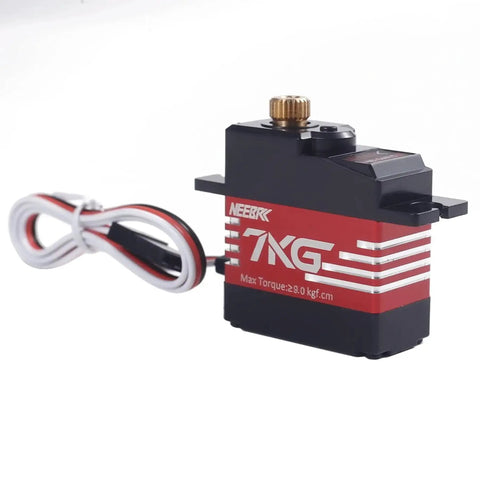 Beefy 7Kg Digital RC Servo With Full Metal Gear Ultra Durable High Torque Micro Servo 25T Arm Included side view