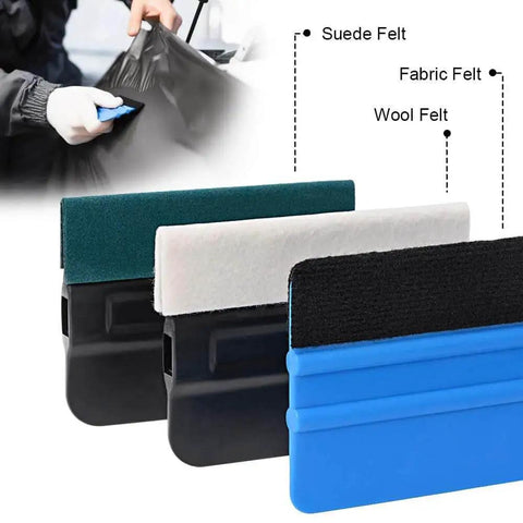 Pro Vinyl Wraps All In One Applicator Tool Kit For Car Wrapping And Window Tinting Includes Felt Squeegees