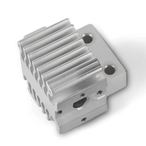 All Metal Hotend Heatsink Cooler Block Upgrade for 3D Printers, aluminum part for Ender 3 V3, improves heat transfer and reduces clogging