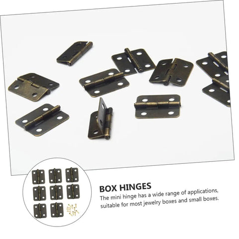 Heavy Duty Spring Hinges Kit 500 Pieces For Boxes And Cabinets With Screws Miniature Iron Hinges For Jewelry Boxes