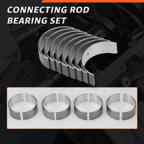 Main And Rod Bearing Set Replacement For Hyundai And Kia 2.0L 2.4L GDI Turbo Engines, metal bearings on engine block