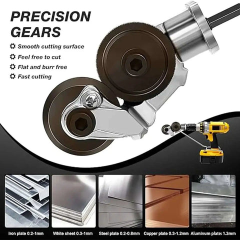 Plate Cutter Attachment For Electric Drills For Sheet Metal Cutting Easy To Install Neat And Accurate Metal Trim Cutter