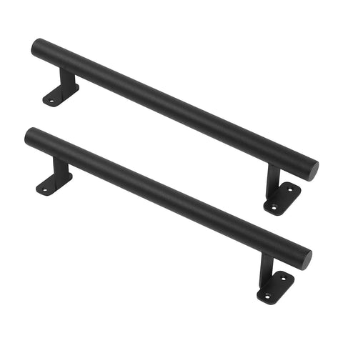 16 Inch Heavy Duty Metal Gate Handles Set In Matte Black Barn Door Pulls Outdoor 2 Pack For Shed Patio Farm Garage Fence Built Tough As Nails With Galvanized Iron Anti Slip Grip And Rust Resistant