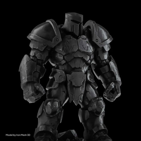 Black armor figurine printed with Water Washable Resin 2.0 For 405nm UV Curing, Low Viscosity, Higher Toughness, Black 2Kg
