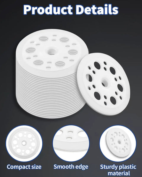 Stack of 100 Pack Plastic Washers 1.77 Inch 45mm For Foam Board Insulation Fixing And Fastening Polypropylene Load Spreading Washers