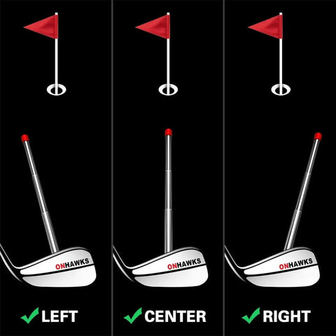 Magnetic Golf Alignment Rods With Telescopic Sticks, Visualize Club Face Alignment And Impact, Magnetic Corrector Trainer For Irons And Wedges