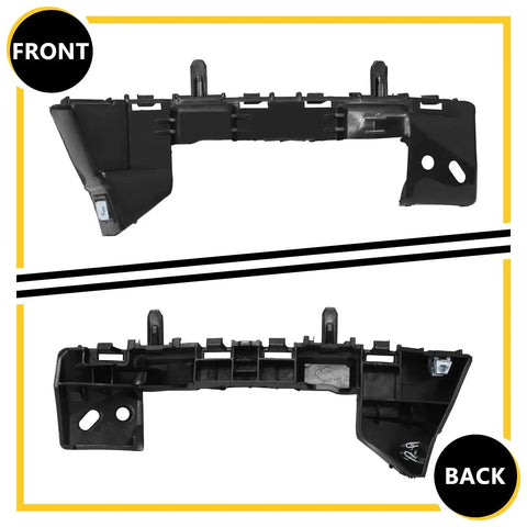 Front Bumper Cover Support Retainer Bracket Pair For 2016 2017 2018 2019 Cruze, showing front and back view of brackets.