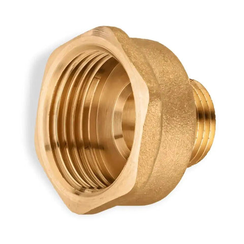 Brass Pipe Fittings Adapter Half Inch Male To One Inch Female Threaded Nipple Corrosion Resistant Plumbing Connector