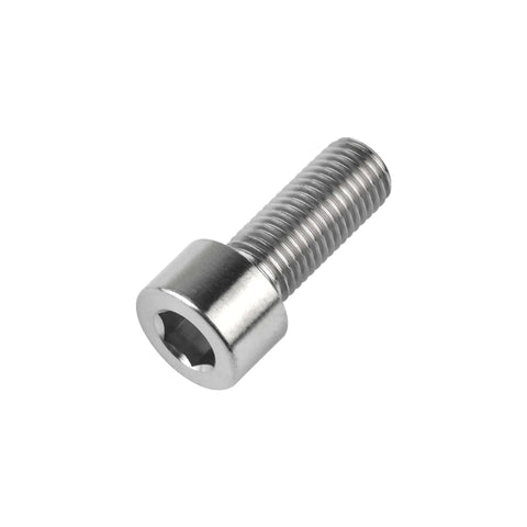 Titanium Cap Allen Socket Head Bolt M10x25mm crafted from 6Al4V Titanium Grade 5, shown in front view, for heavy duty gearheads.