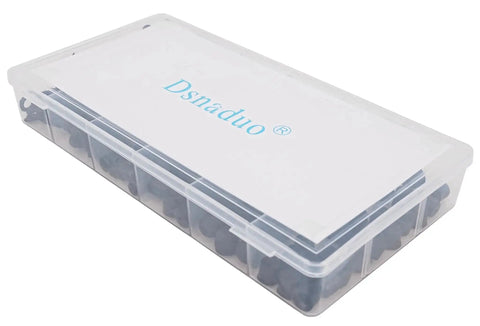 6 Types Rubber Brake Bleeder Cap Set 150 Pcs Caliper Cap Grease Fitting Cap Zerk Dust Cover Assortment in plastic case