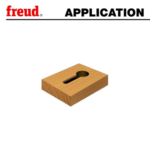 Freud 25/64 Inch Key Hole Router Bit Application on Wood for Hidden Fasteners