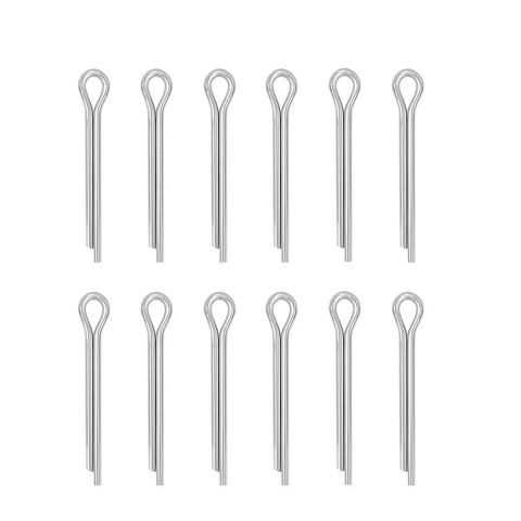 304 Stainless Steel Marine Propeller Cotter Pins Set For Suzuki Yamaha Johnson Evinrude Outboards 12 Piece Pack