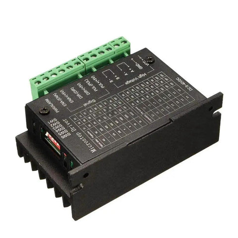 TB6600 Stepper Motor Driver Controller With 32 Segments 9 To 40V DC 4A Max, top view with terminal connections