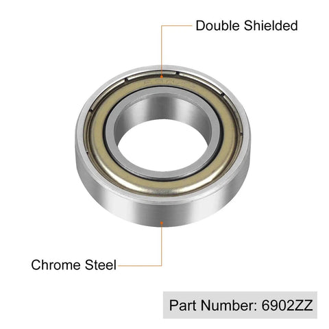 10Pcs 6806ZZ Ball Bearings 30x42x7mm Thin Section Double Shield Chrome Steel High Speed Bearing For Robotics Hollow Shaft Motors Camera Gimbals