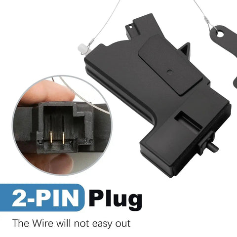 2-pin plug close-up of Fuel Door Lock Actuator Replacement For Kia Optima 2011-2020 And Hyundai Sonata Sedan 2015-2019 81590-2T000