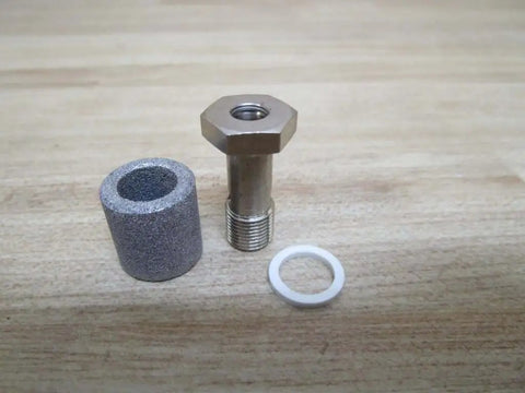 Exhaust Choke Silencer For Pneumatic And Hydraulic Equipment One Eighth Inch Fine Thread One Inch Length Replacement Part 3341051100