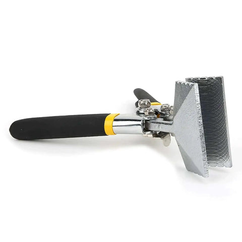 Heavy Duty Sheet Metal Hand Seamer With Straight Bending Pliers, all steel construction, close-up view, double dipped grips for comfort.