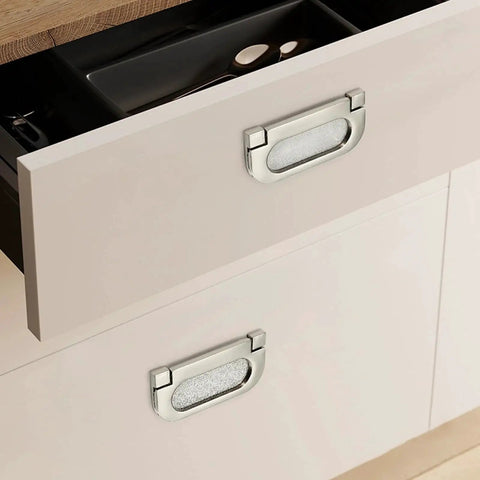 2 Pack Flush Pull Handles Black Concealed Installation Invisible Flip Drawer Pulls For Cabinets And Furniture Durable Zinc Alloy Recessed Grip With Screws For Cabinets Doors Drawers And Wardrobes installed on cabinet drawers
