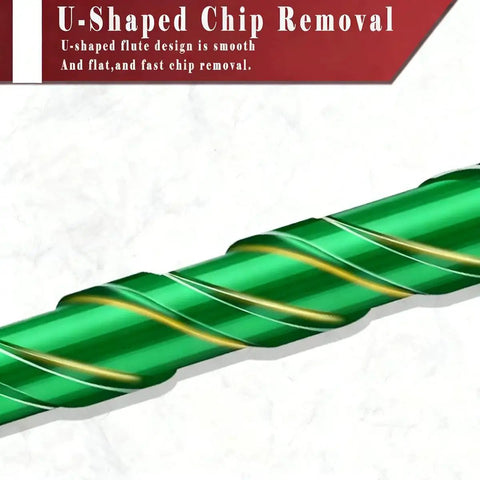 Green Upgraded Mgtgbao 10 Piece 4 Flute Serrated Carbide Masonry Drill Bit Set For Concrete Brick Tile Marble Wood Plastic Glass