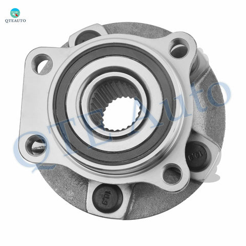 Front view of Pair Of Front Wheel Hub Bearing Assemblies For 2014 2018 Subaru Forester Plug And Play Install Precision