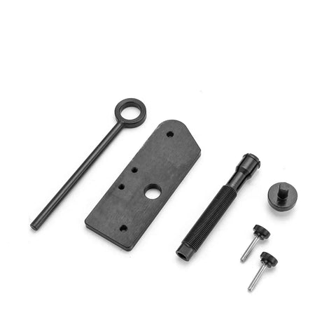 Inner Cam Bearing Installer And Camshaft Puller Tool For Harley Evolution Engines, includes plate, puller, installer, tool sticks