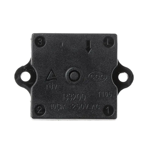 Back view of 4 Position Rotary Heater Blower Switch With 3 Speed Settings, durable industrial knob for HVAC equipment control.