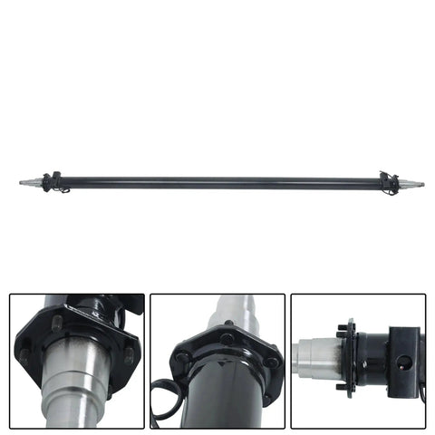 Thomletha trailer axle beam with idler, black steel, 6000 lb rating, hub and spindle ends