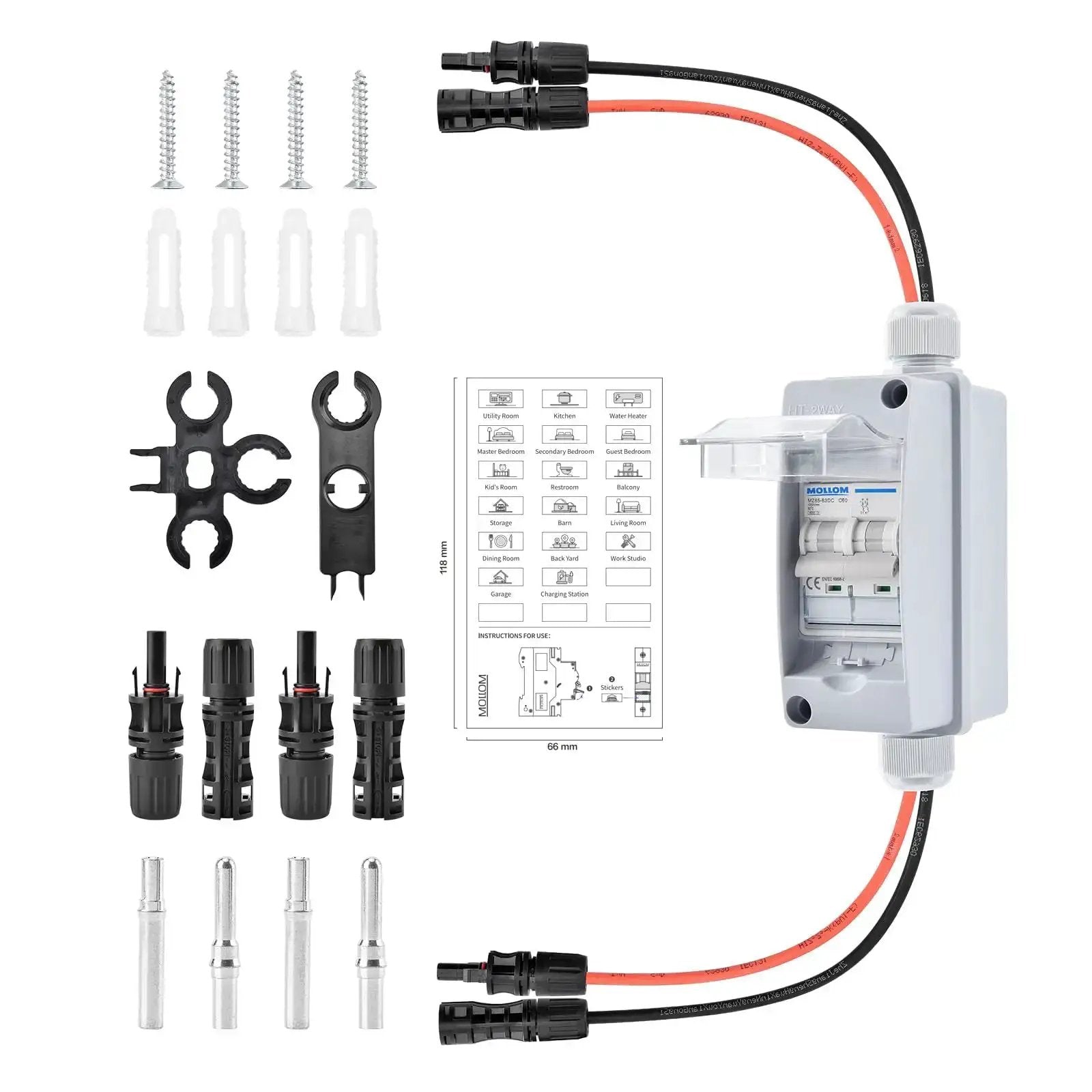 Heavy Duty Solar Panel Disconnect Switch 1000V 60A 🍁