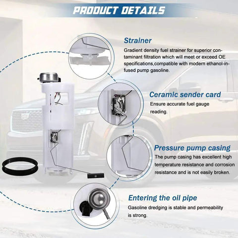 Diagram of Drop In Fuel Pump Module Assembly for 2002 2003 Dodge Ram 1500 Pickup Truck with 26 Gallon Tank E7161M