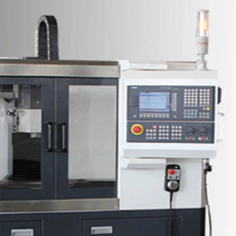 CNC machine with 15mm By 30mm Plastic Semi Closed Cable Drag Chain For CNC Machine Tools Black 1 Meter Long Wire Carrier installed