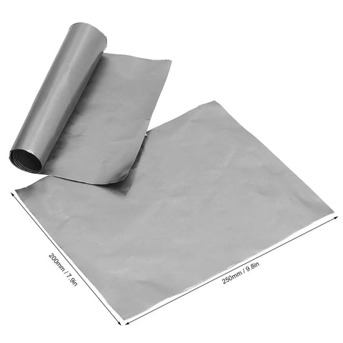 Graphite foil gasket sheet, 250x200 mm, lightweight anti-high-temperature material; rolled and flat sheet.