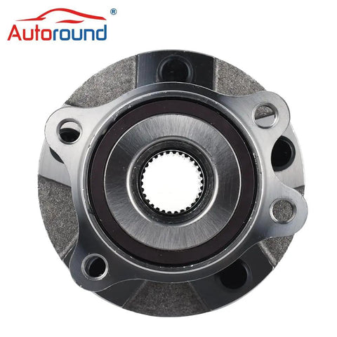 Front view of wheel hub and bearing assembly with five lugs for Toyota RAV4 2006-2018, Mirai 2016-2020, Scion tC 2011-2016
