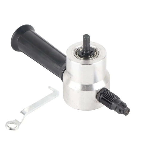 Dual Head Metal Sheet Cutter And Nibbler Drill For Circle Cutting And Machining with handle and wrench