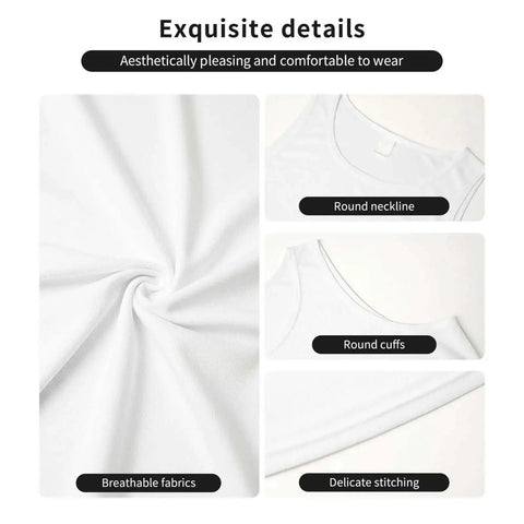 Quick Dry Men's Tank Top With Cool Duck Sunglasses Print Sleeveless Muscle Tee for Running and Workouts fabric details
