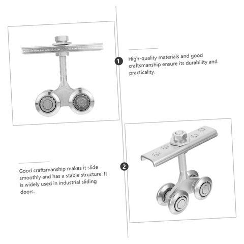 Beefy Heavy Duty Sliding Track Roller For Industrial Doors And Furniture Closets And Cabinets, durable metal roller with smooth wheel design.