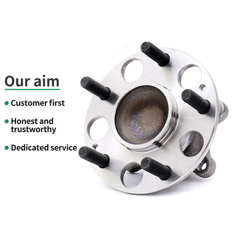 Rear Wheel Hub Bearing Assembly Set Of 2 For 2006 2011 Honda Civic LX DX ABS Models Direct Fit OE Replacement Hubs And Bearings 5 Lug