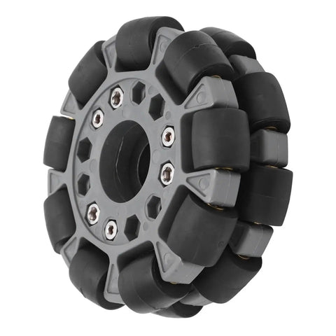 100mm Double Omni Directional Plastic Wheel For Robotic Vacuums And Racing Wheel Robots, universal fit, all terrain wear resistant