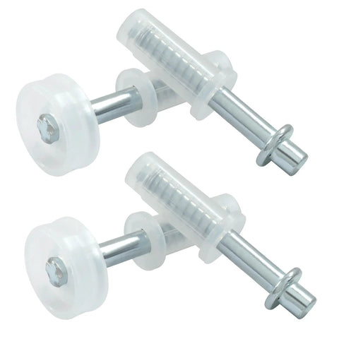 Bi Fold Door Top Roller Guide Kit with spring loaded wheels and pivots for 1-1.38 inch folding doors, white plastic parts