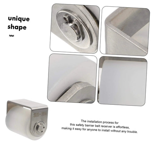 Heavy Duty Sliding Door Roller With Silent Nylon Wheel For Quiet Gate Glide, Track Mounted Guide Roller, stainless steel close-up