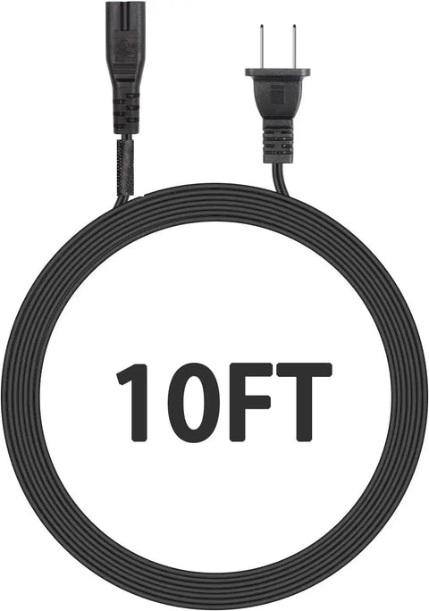 10 Foot 2 Prong AC Power Cord For Under Desk Elliptical Machines Compatible With ANCHEER GUGTTR Westionc Homezillions