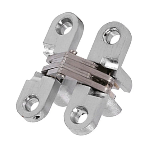 Folding Cabinet Door Hinges 180 Degree Zinc Alloy Invisible Hinges for Corner Kitchen Cabinets Replacement Hardware close-up view