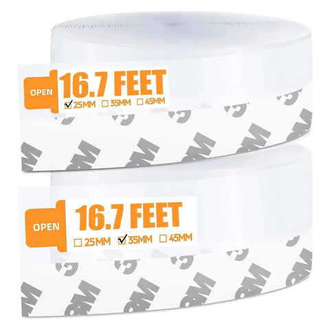 Two rolls of 33.5 Ft Weather Stripping Door Seal Strip With Self Adhesive Silicone Tape For Draft Stopper And Shower Door Bottom Seal